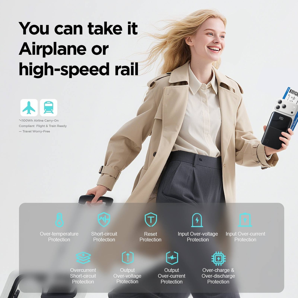 Sạc dự phòng Joyroom QP191 Mini Star công suất 22.5W Power Bank có màn hình hiển thị pin - Chứng nhận CCC - FCC - CE