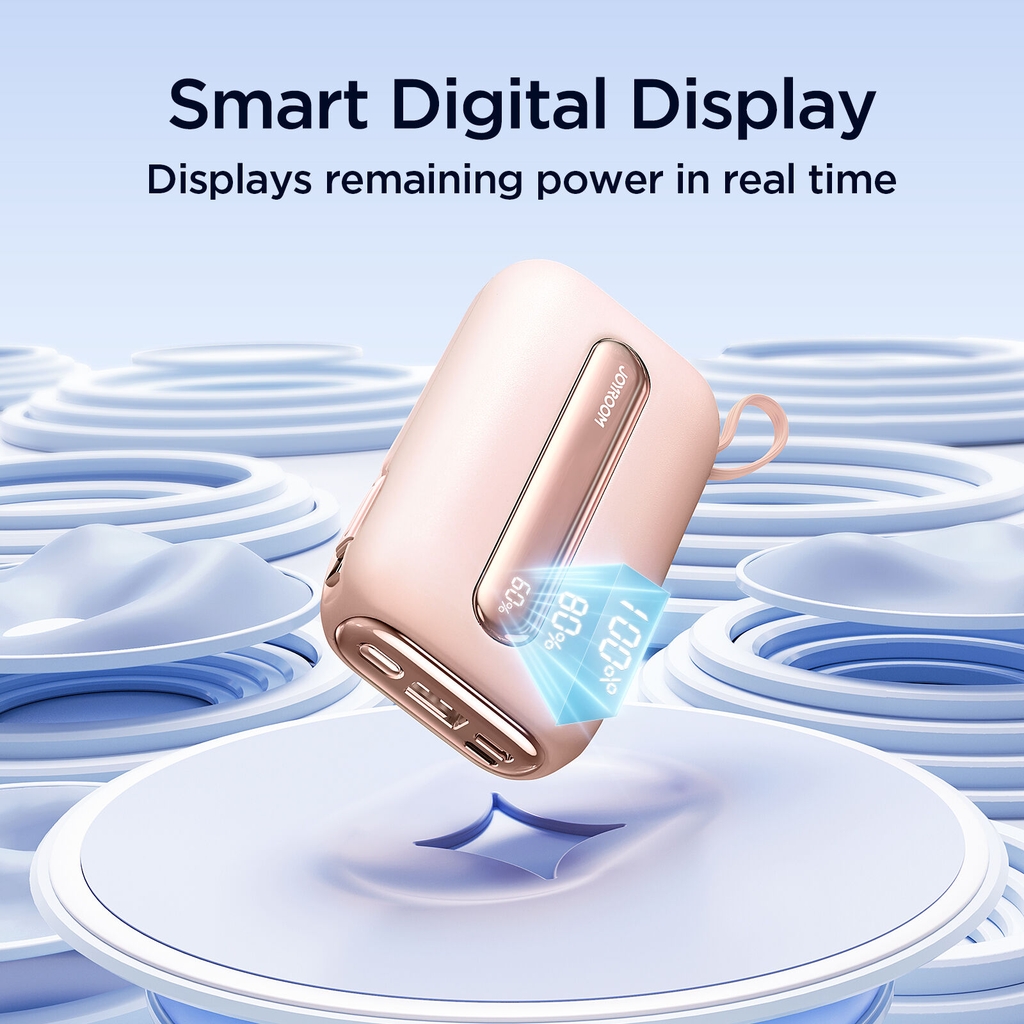 Sạc dự phòng 22.5W Joyroom L012 Colorful 20.000mAh tích hợp cáp sạc điện thoại chứng nhận CCC-FCC-CE