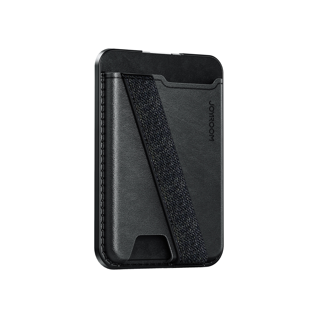 Ví da iPhone Joyroom ZS432 MagSafe Wallet nam châm, aluminum alloy, giá đỡ đa năng