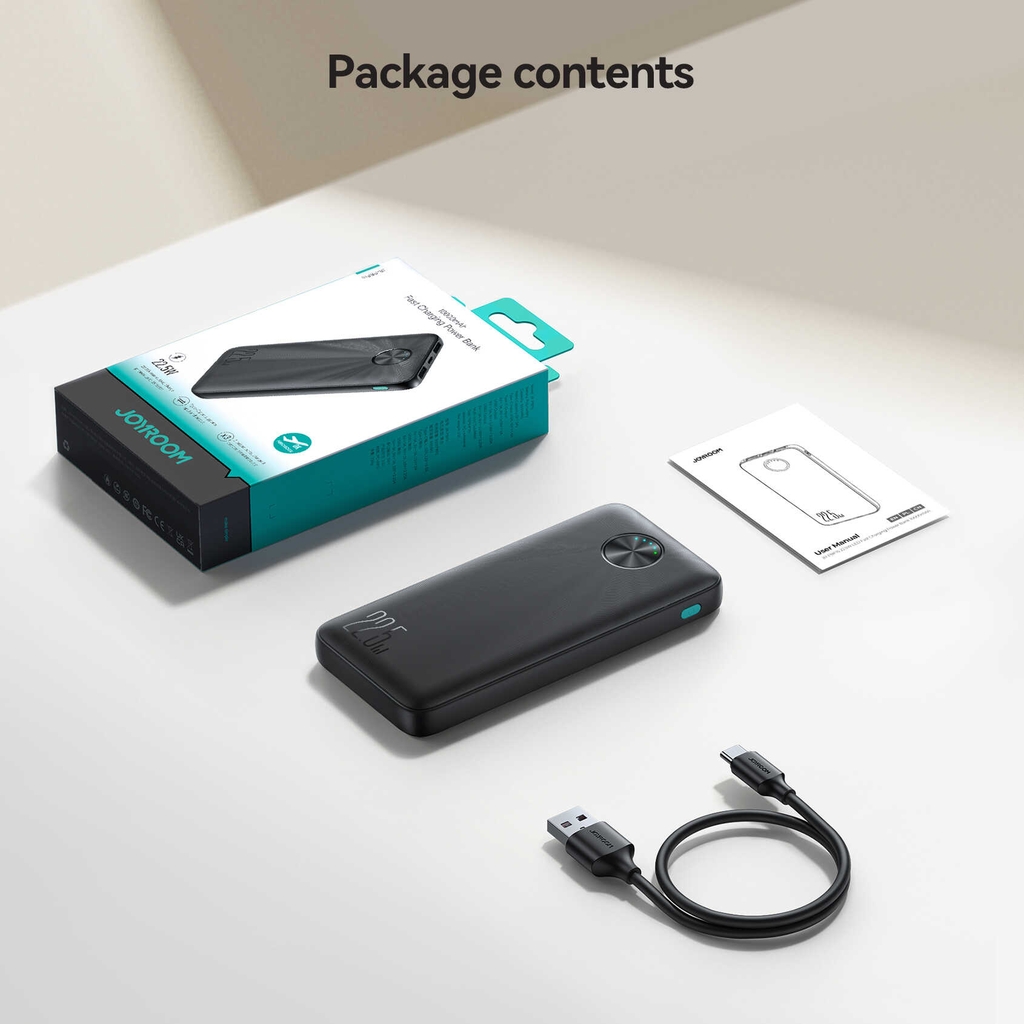 Sạc dự phòng Joyroom PBF15 sạc nhanh 22.5W Digital Display Fast Charging Power Bank dùng cho điện thoại iPhone, Samsung