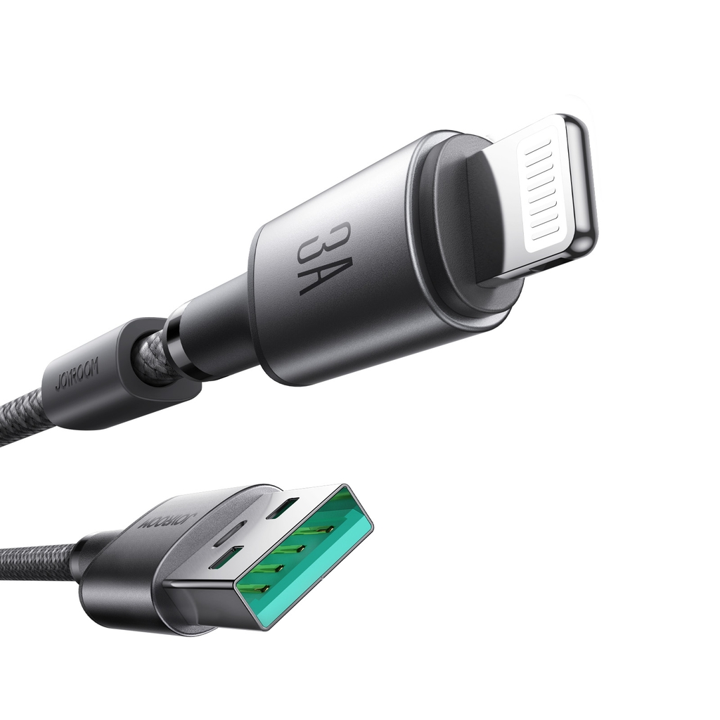 Cáp sạc Joyroom A50 Unlimited tích hợp bộ cố định cáp nam châm sạc nhanh 3A truyền dữ liệu USB to Lightning dùng cho iPhone, iPad