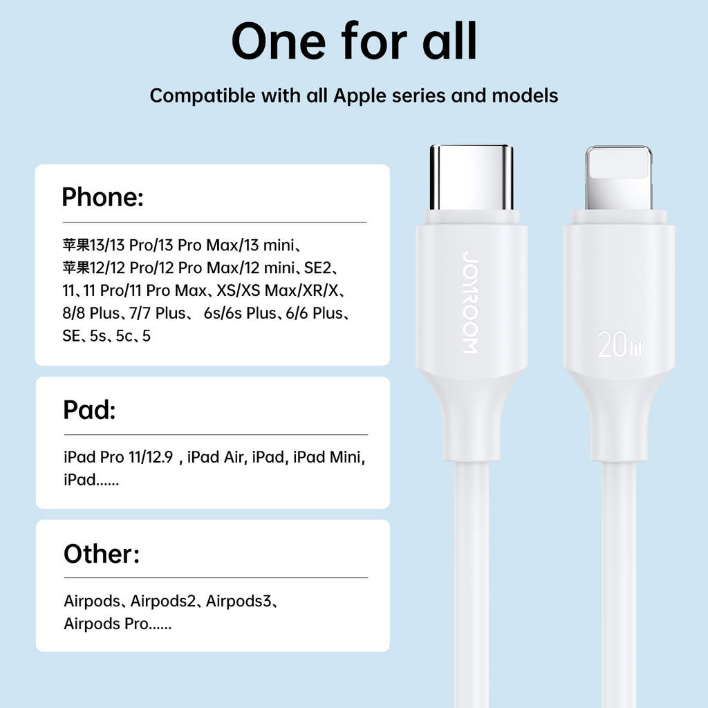Cáp sạc nhanh 30W Joyroom CL020A9 Type C to iPhone truyền dữ liệu