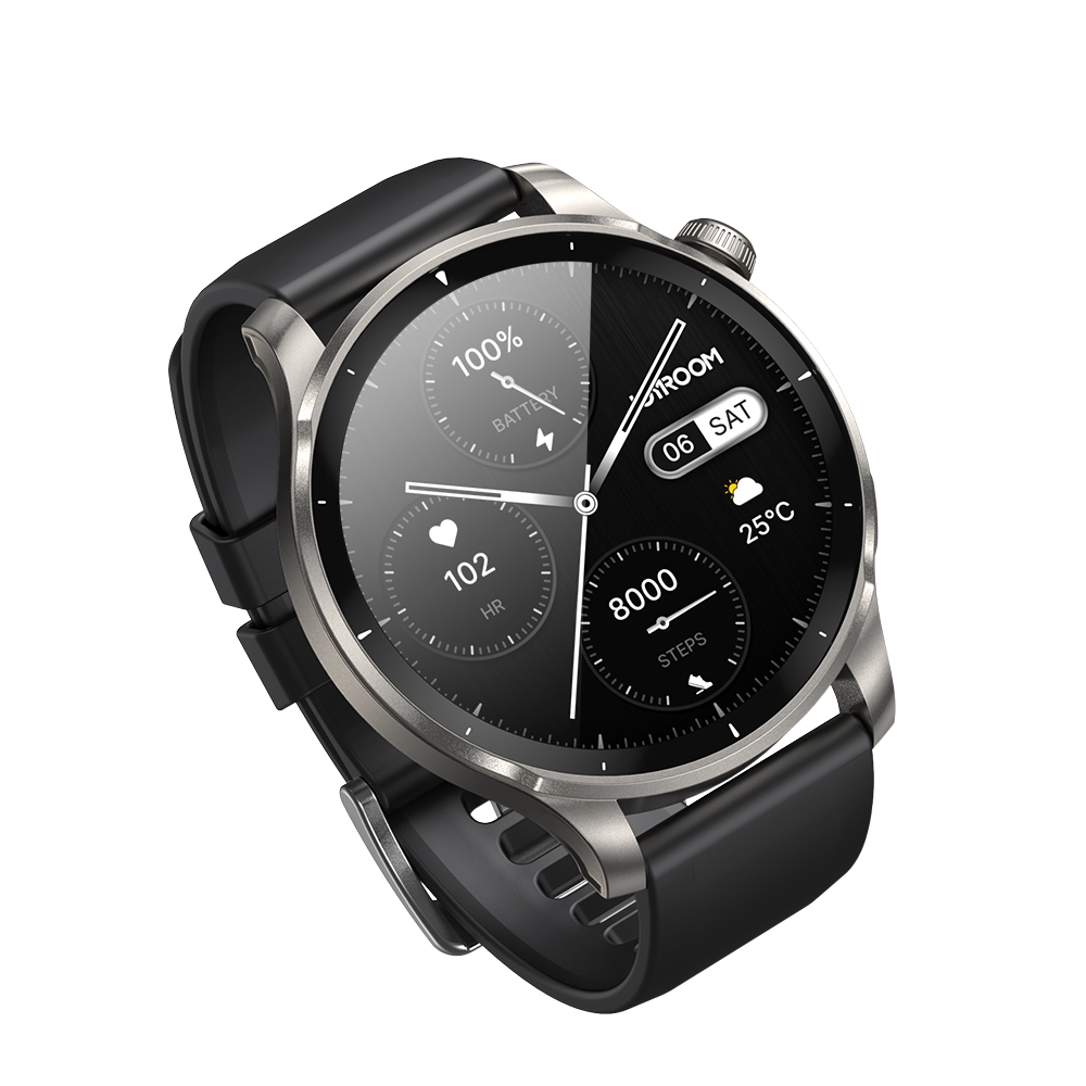 Đồng hồ thông minh Joyroom FV1 Classic Smart Watch tích hợp hơn 110 môn thể thao và đo sức khỏe nhịp tim, huyết áp, SPO2 màn hình AMOLED sắc nét