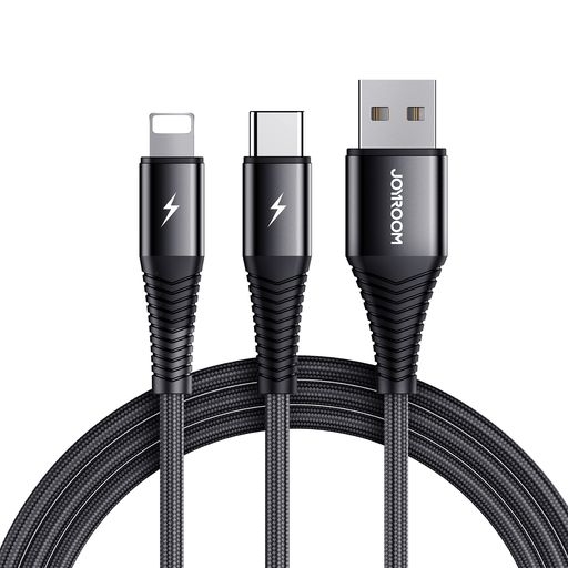 Cáp sạc Joyroom S-01530G10 3-in-1 Charging Cable  0.15m-Black