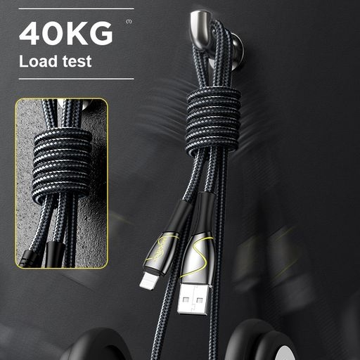 Cáp sạc Joyroom S-1230K6 Mermaid series Lightning 2.4A data cable 1.2m-black