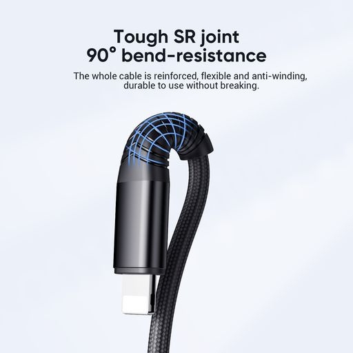 Cáp sạc Joyroom S-1230G4 3-in-1 charging cable（lightning+typec+micro）1.2M-black