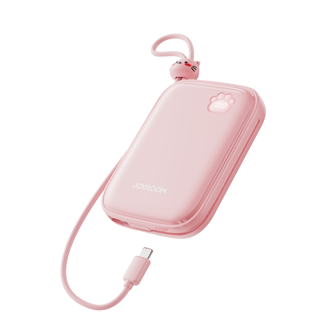 Sạc dự phòng iPhone Joyroom Cuties 22.5W Plus 20000mAh tích hợp 2 dây sạc USBC + iPhone