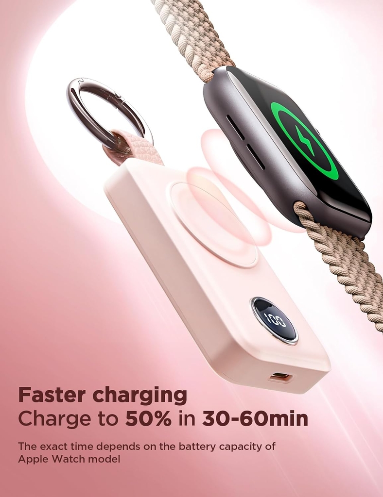 Sạc dự phòng Joyroom WQW01 không dây Portable Watch Wireless Charger dùng cho Apple Watch, đồng hồ thông minh dung lượng 2000mAh