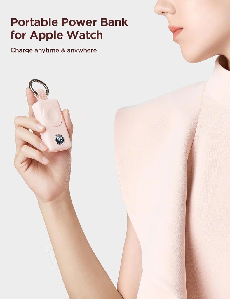 Sạc dự phòng Joyroom WQW01 không dây Portable Watch Wireless Charger dùng cho Apple Watch, đồng hồ thông minh dung lượng 2000mAh