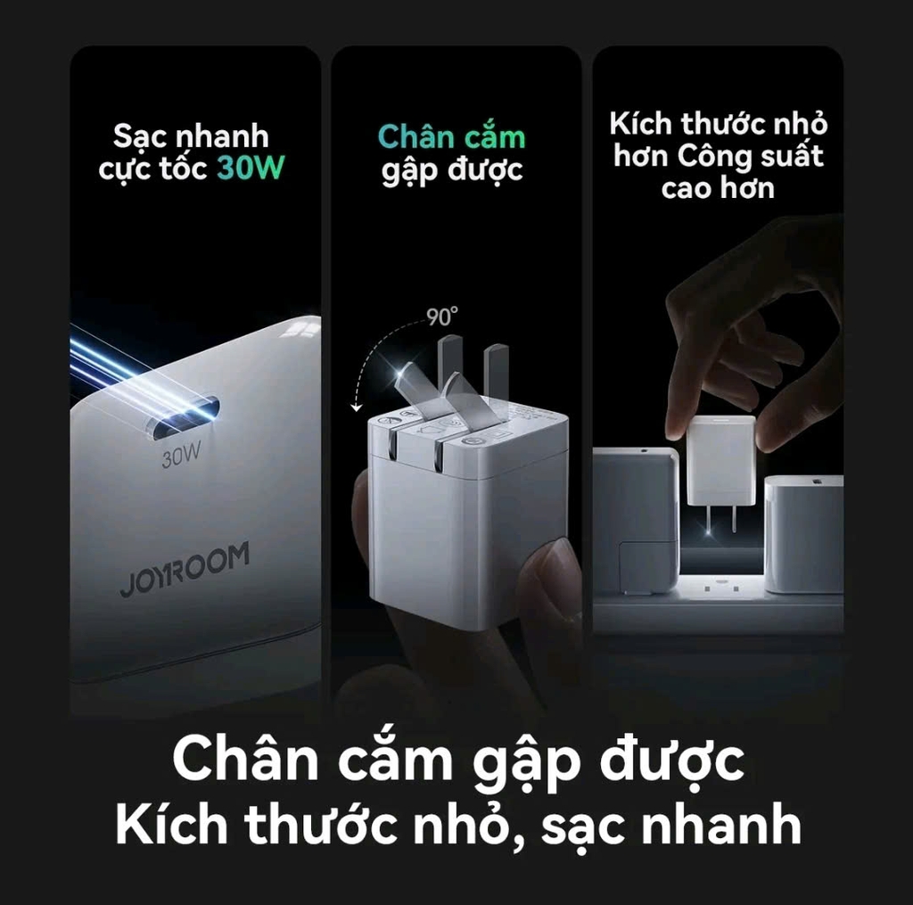 Củ sạc 30W Joyroom TCG11 nhỏ gọn di động 1 cổng sạc C