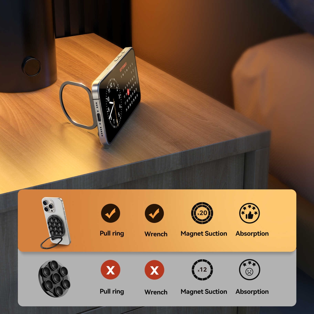 Giá đỡ từ tính silicone hút chân không Joyroom ZS418 Magnetic Suction Phone Mount