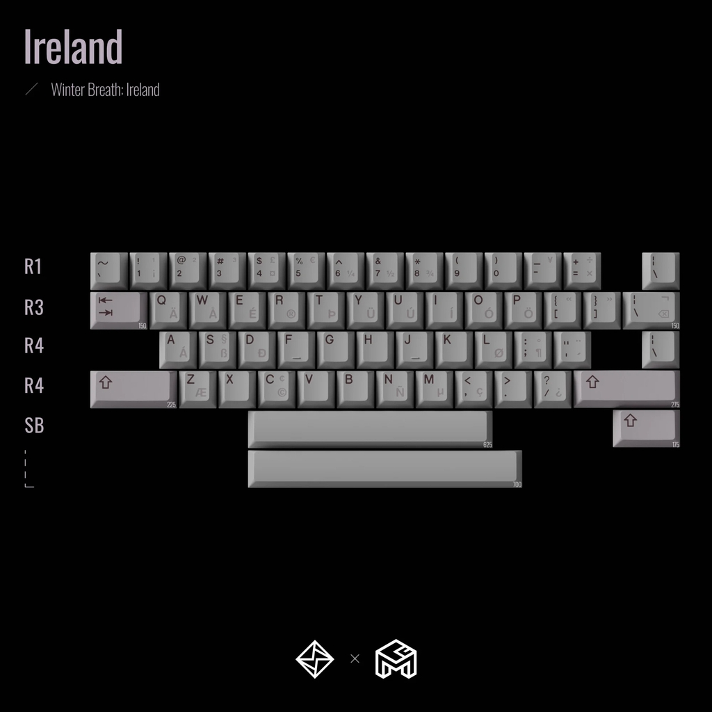 Bộ keycap GoMaster Winter Breath: Reborn (Cherry profile / PBT Dyesub)