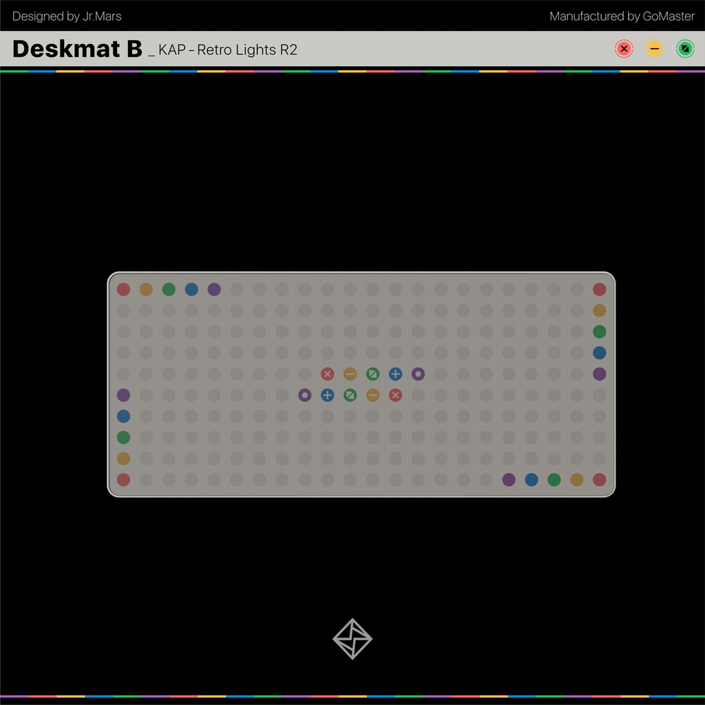 Bộ keycap KAP Retro Lights R2 (Cherry profile / PBT Double-shot)