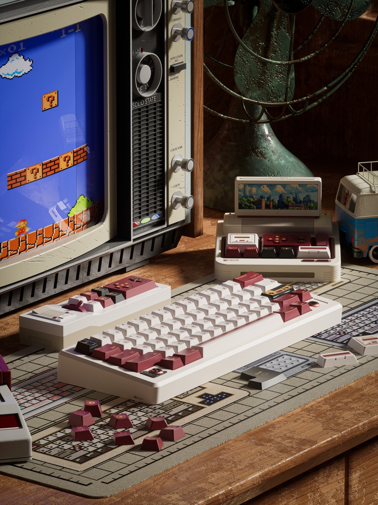 Bộ keycap 80Retros FC1983 (Cherry profile / PBT Ink-Printing + ABS Double-Shot)