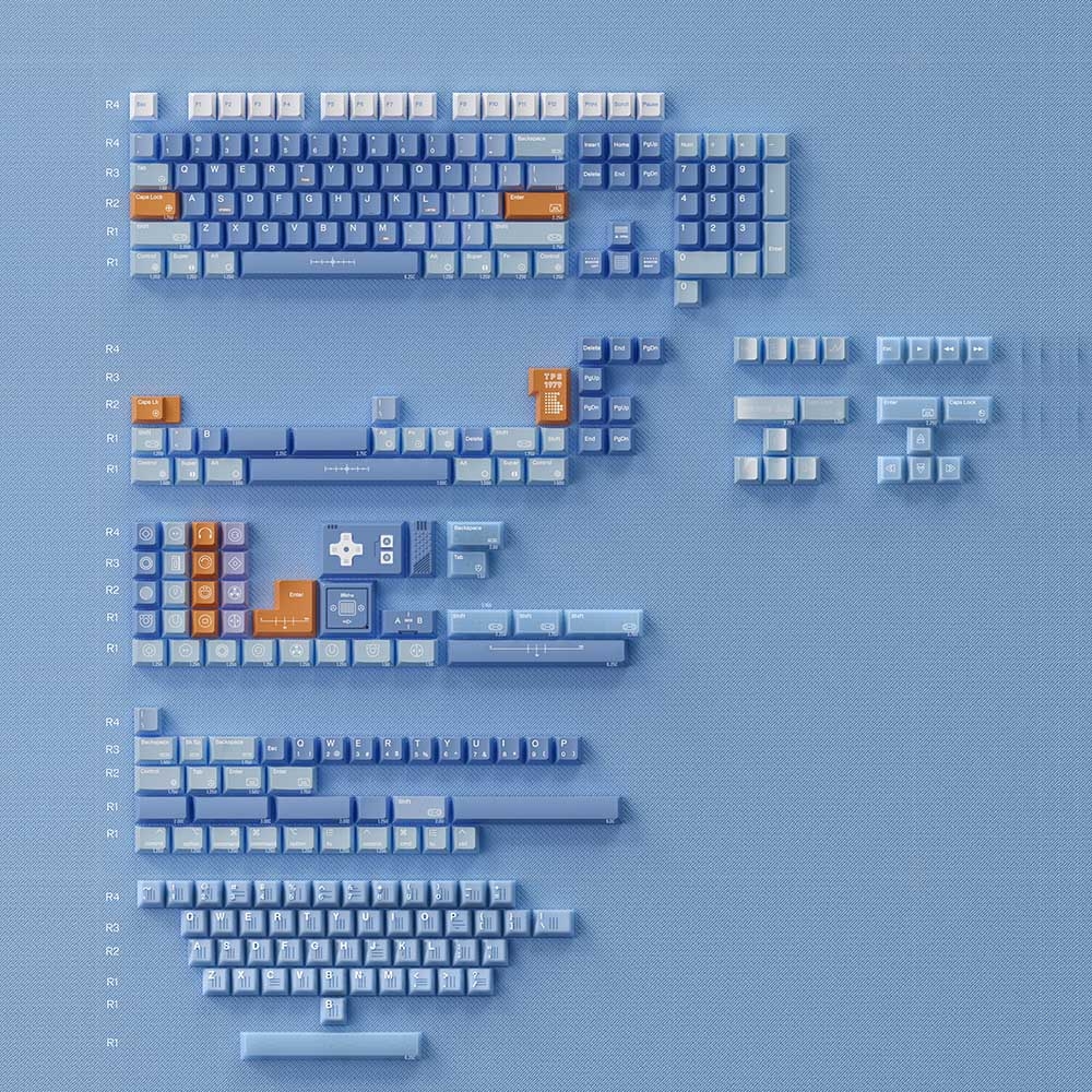 Bộ keycap 80Retros TPS 1979 (Cherry profile / PBT)