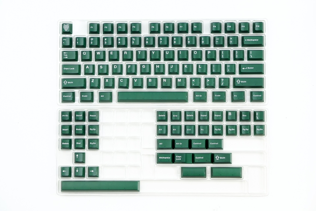 Bộ keycap Aifei Emerald Green Semi-transparent (Cherry Profile / ABS Double-shot)