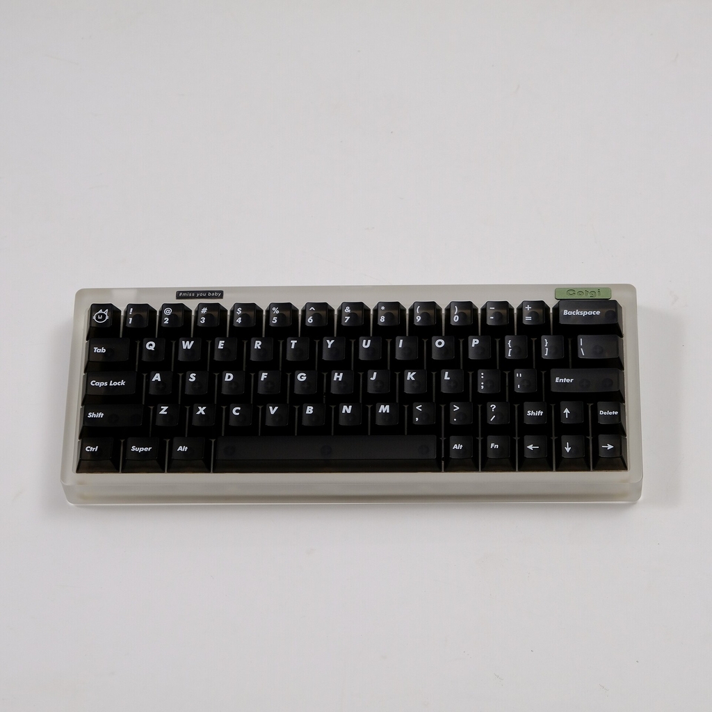Bộ keycap Aifei Matte Transparent Black (Cherry Profile / ABS)