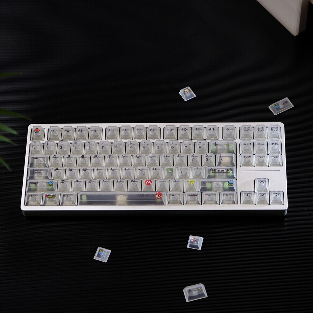 Bộ keycap Aifei Matte Transparent Retro Game (Cherry Profile / ABS)
