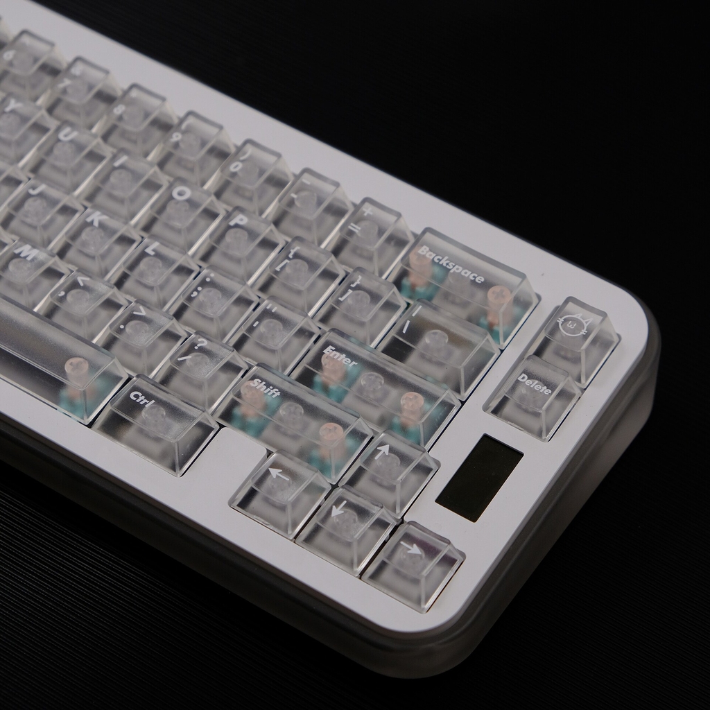 Bộ keycap Aifei Matte Transparent White (Cherry Profile / ABS)