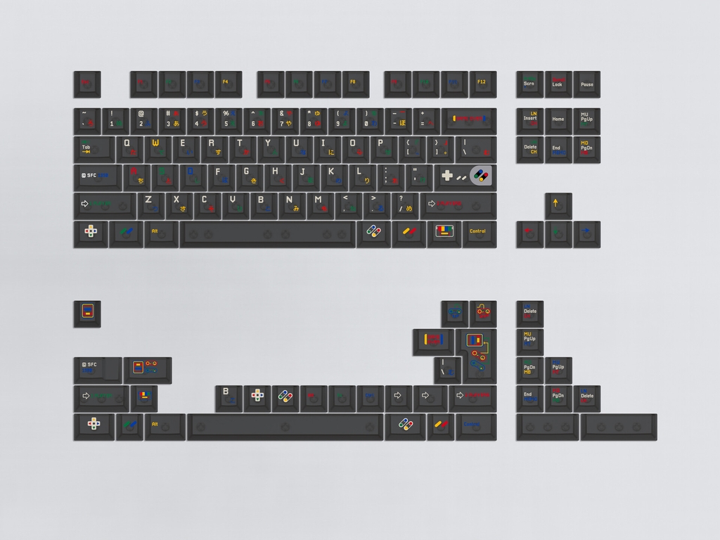 Bộ keycap Aifei SFC Smoke (Cherry Profile / ABS)