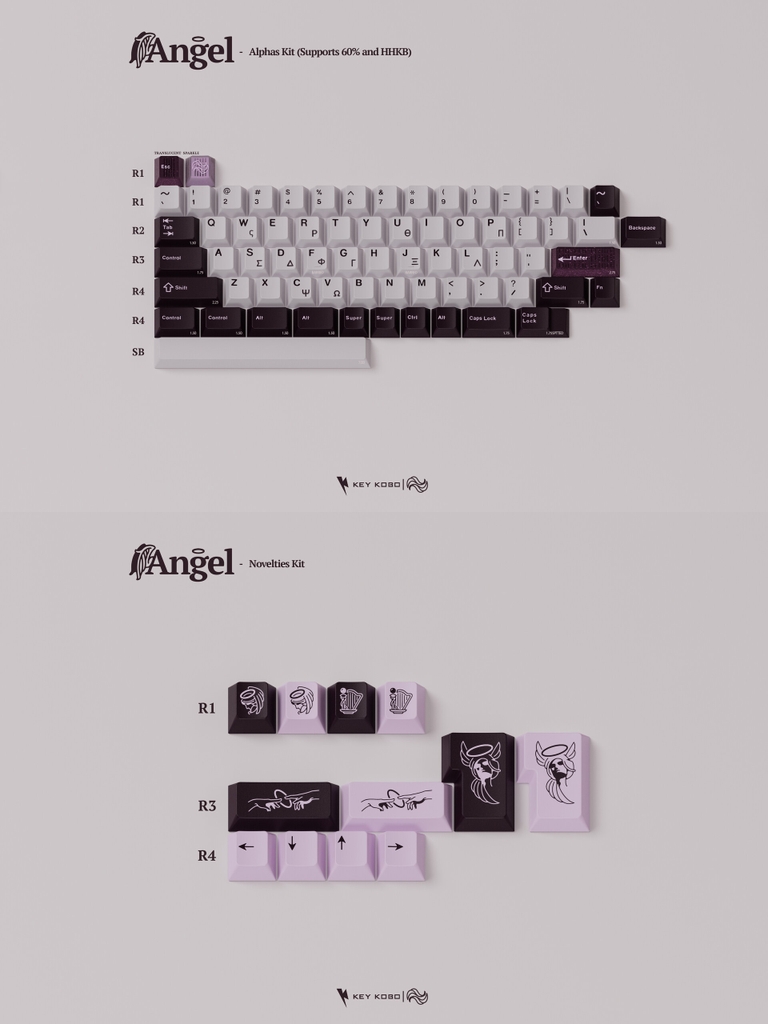 Bộ keycap Key Kobo Angel (Cherry profile / ABS Double-shot)