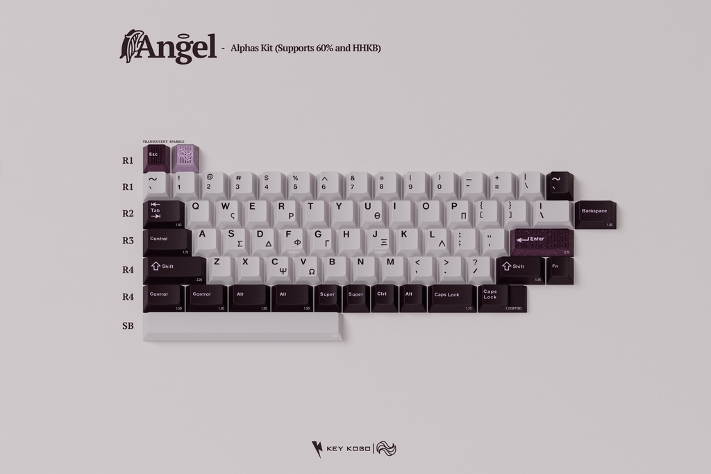 [GB] Bộ keycap Key Kobo Angel (Cherry profile / ABS Double-shot)