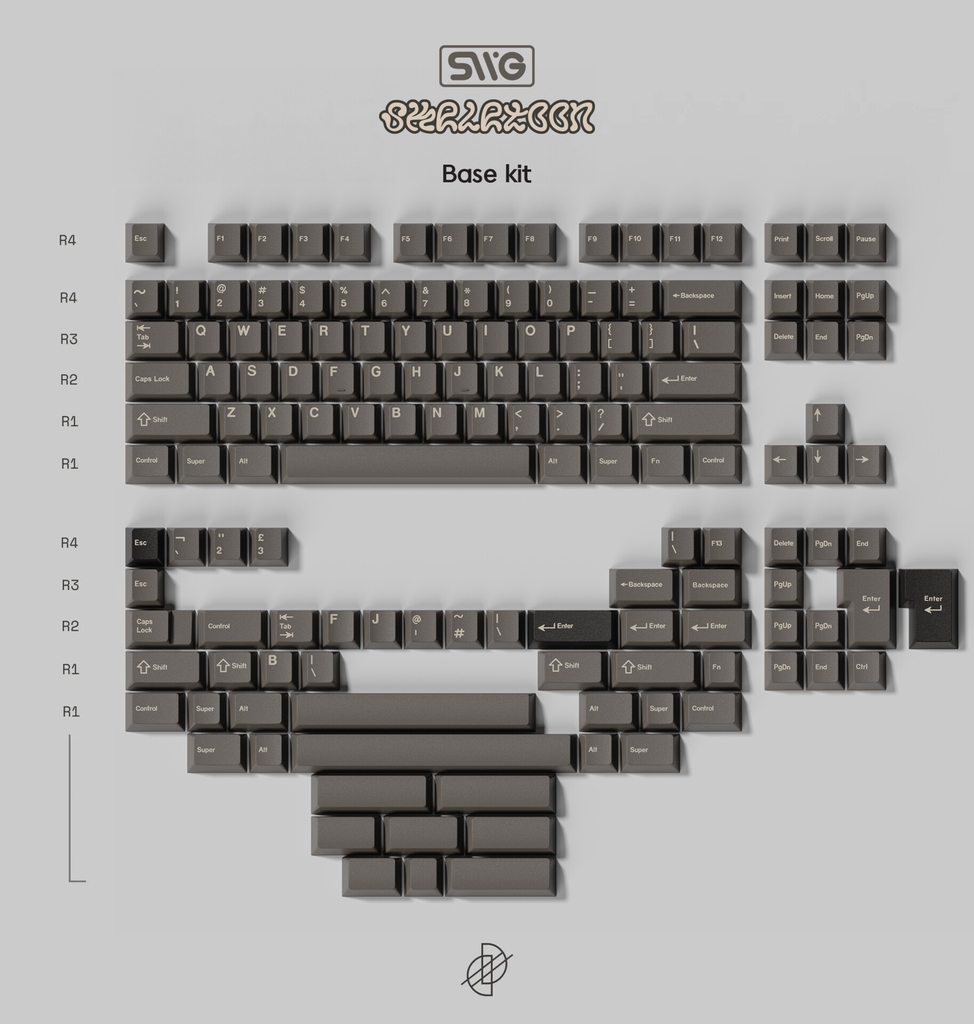 [GB] Bộ keycap SWG Skeletoon (Cherry profile / ABS Double-shot)