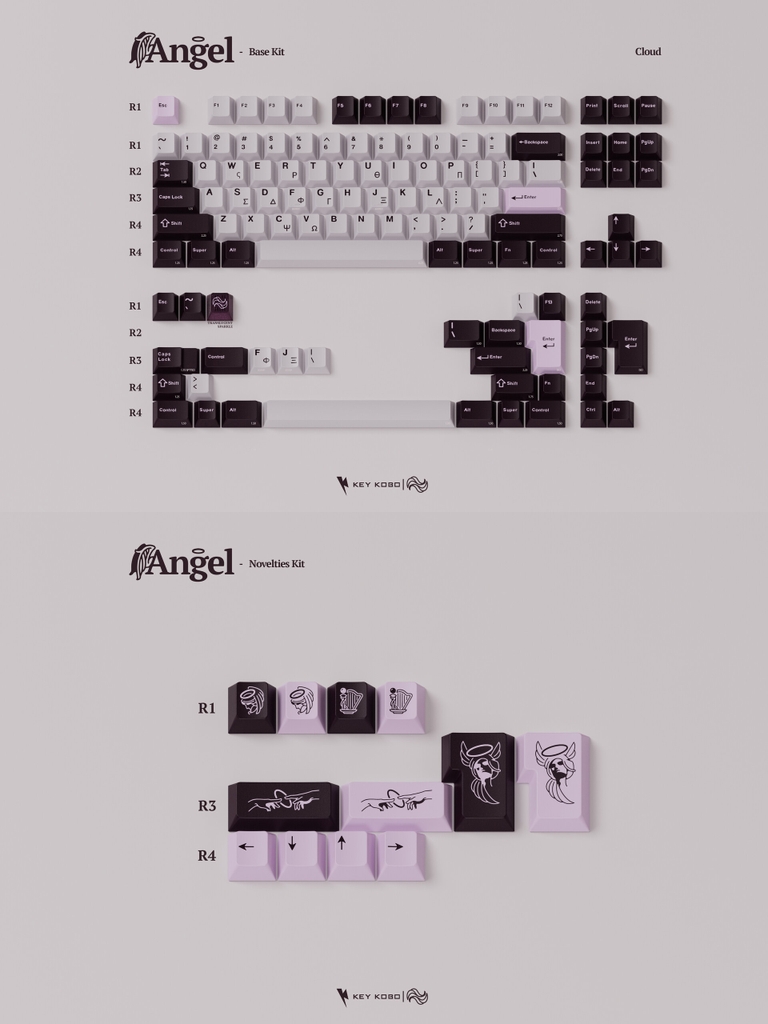 Bộ keycap Key Kobo Angel (Cherry profile / ABS Double-shot)