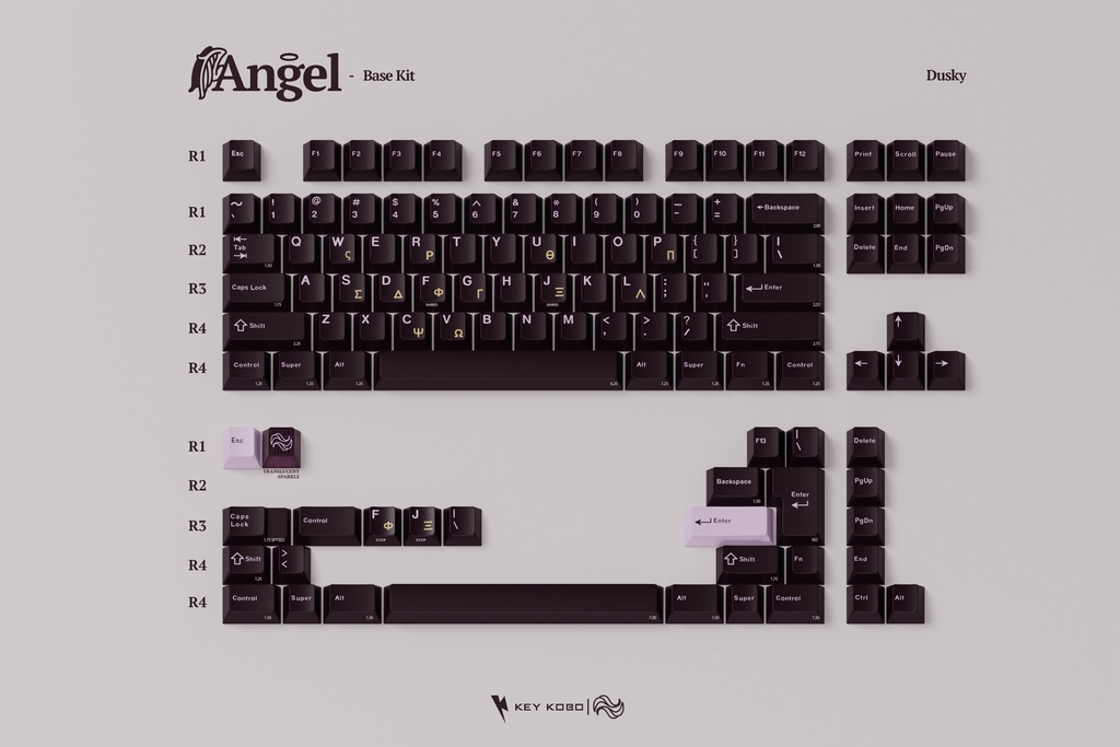 [GB] Bộ keycap Key Kobo Angel (Cherry profile / ABS Double-shot)