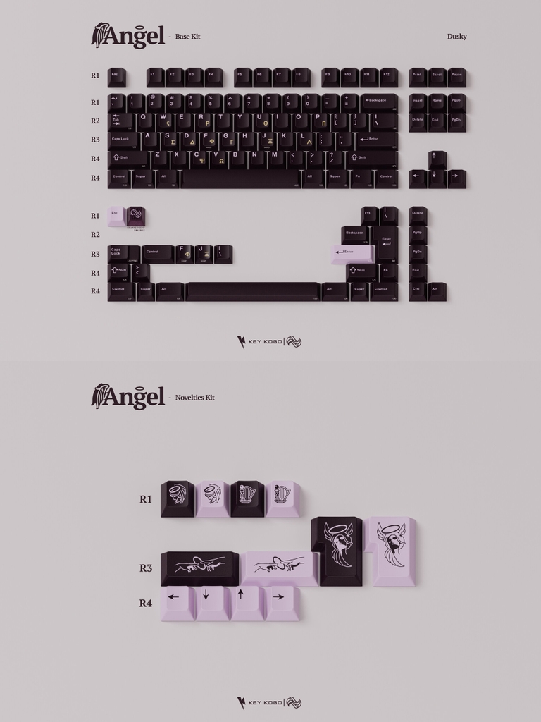 Bộ keycap Key Kobo Angel (Cherry profile / ABS Double-shot)
