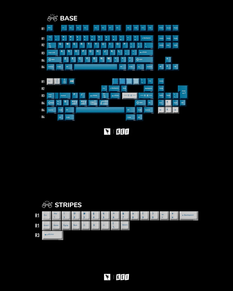 Bộ keycap Keykobo Soju (Cherry profile / ABS Double-shot)