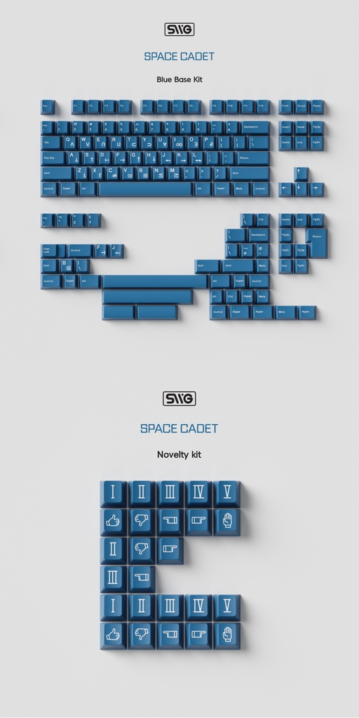 [GB] Bộ keycap SWG Space Cadet (Cherry profile / ABS Double-shot)
