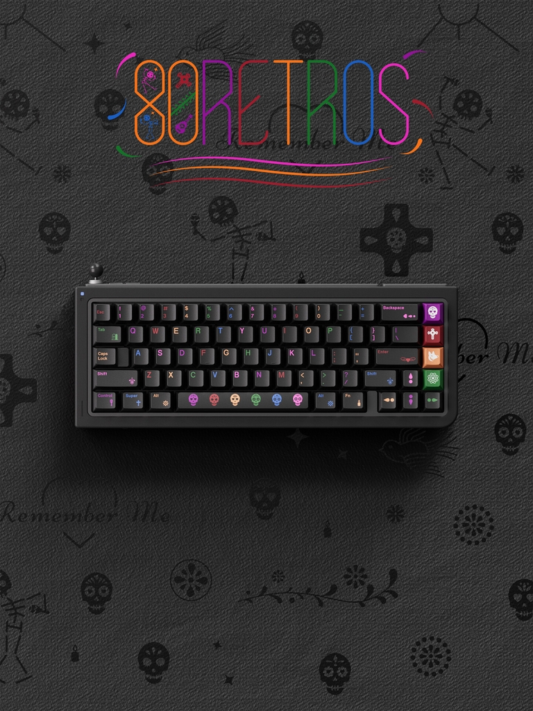 [Pre-order] Bộ keycap 80Retros Day of the Dead (Cherry profile / PBT Ink-Printing)
