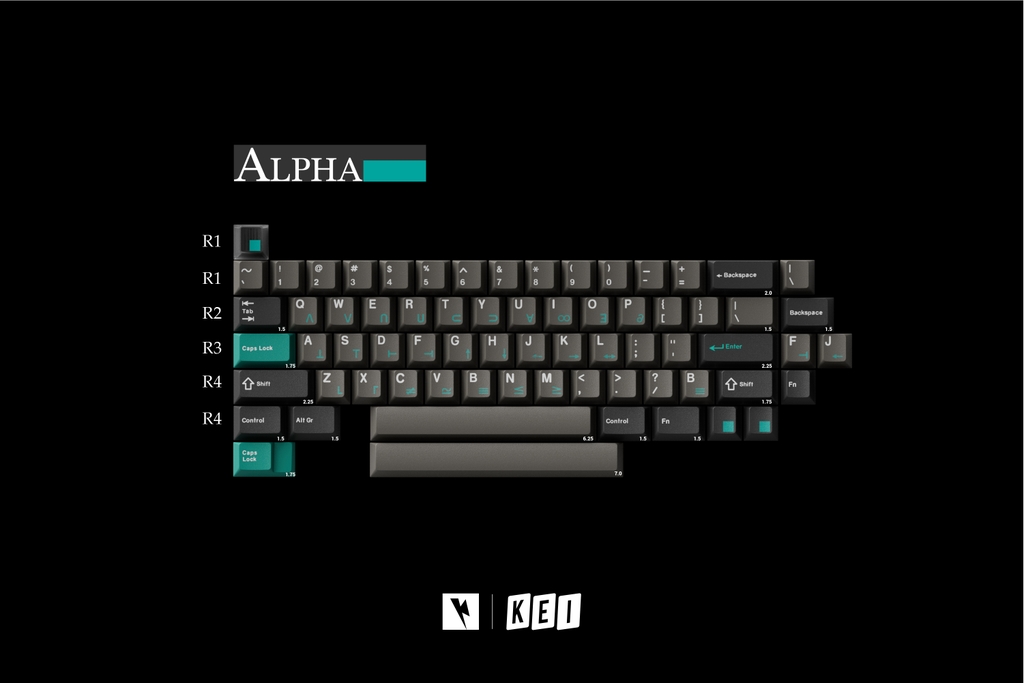 Bộ keycap Key Kobo Dolch Cadet (Cherry profile / ABS Triple-shot)