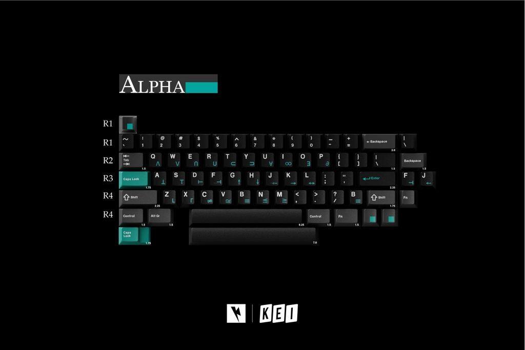 Bộ keycap Key Kobo Dolch Cadet (Cherry profile / ABS Triple-shot)