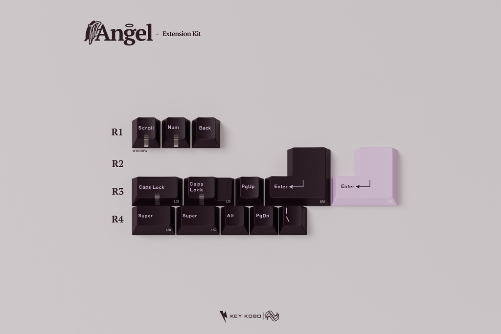 [GB] Bộ keycap Key Kobo Angel (Cherry profile / ABS Double-shot)