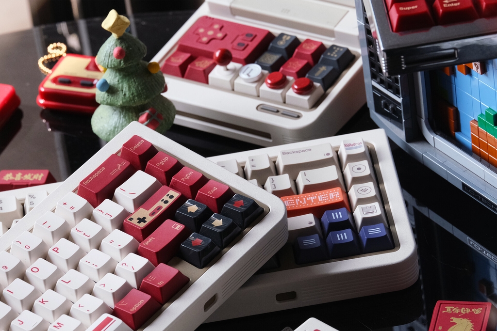 Bộ keycap 80Retros FC1983 (Cherry profile / PBT Ink-Printing + ABS Double-Shot)