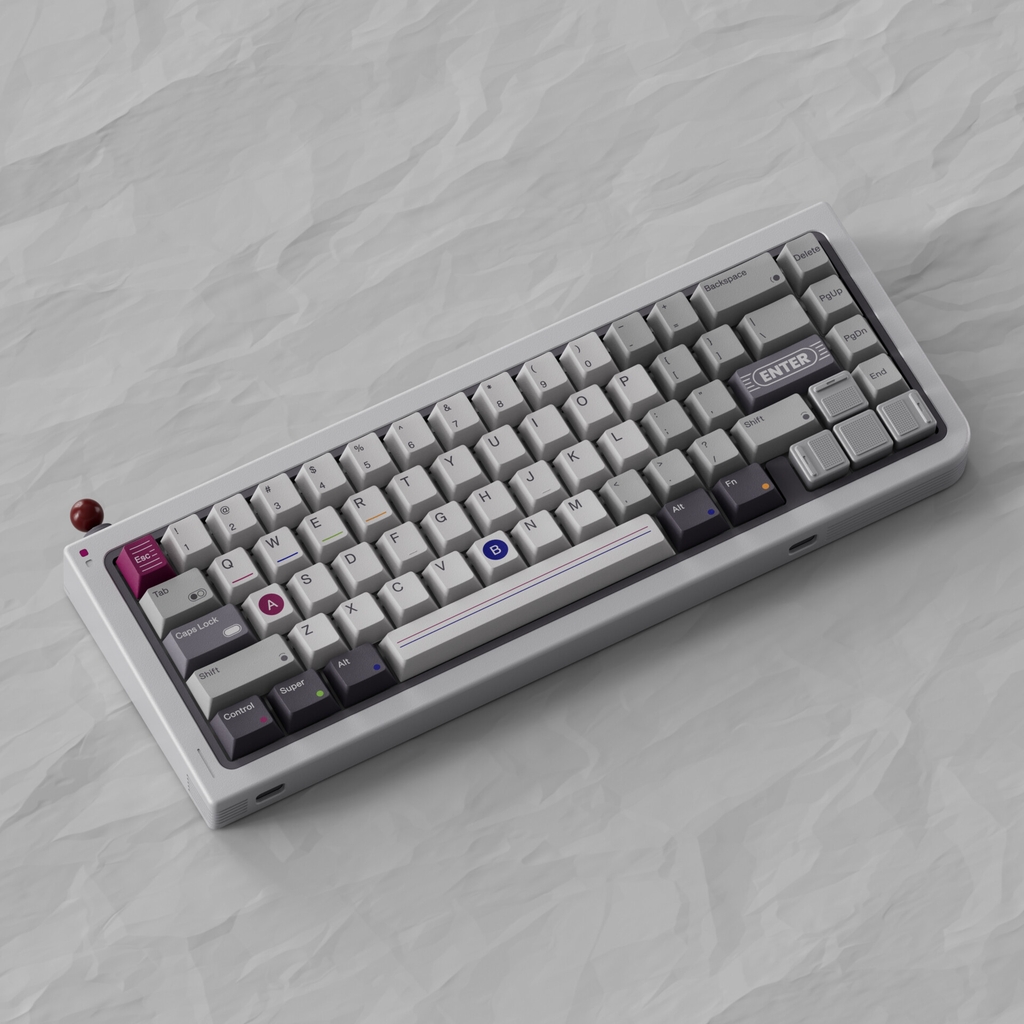 Bộ keycap 80Retros Game 1989 Cool Gray (Cherry profile / PBT)