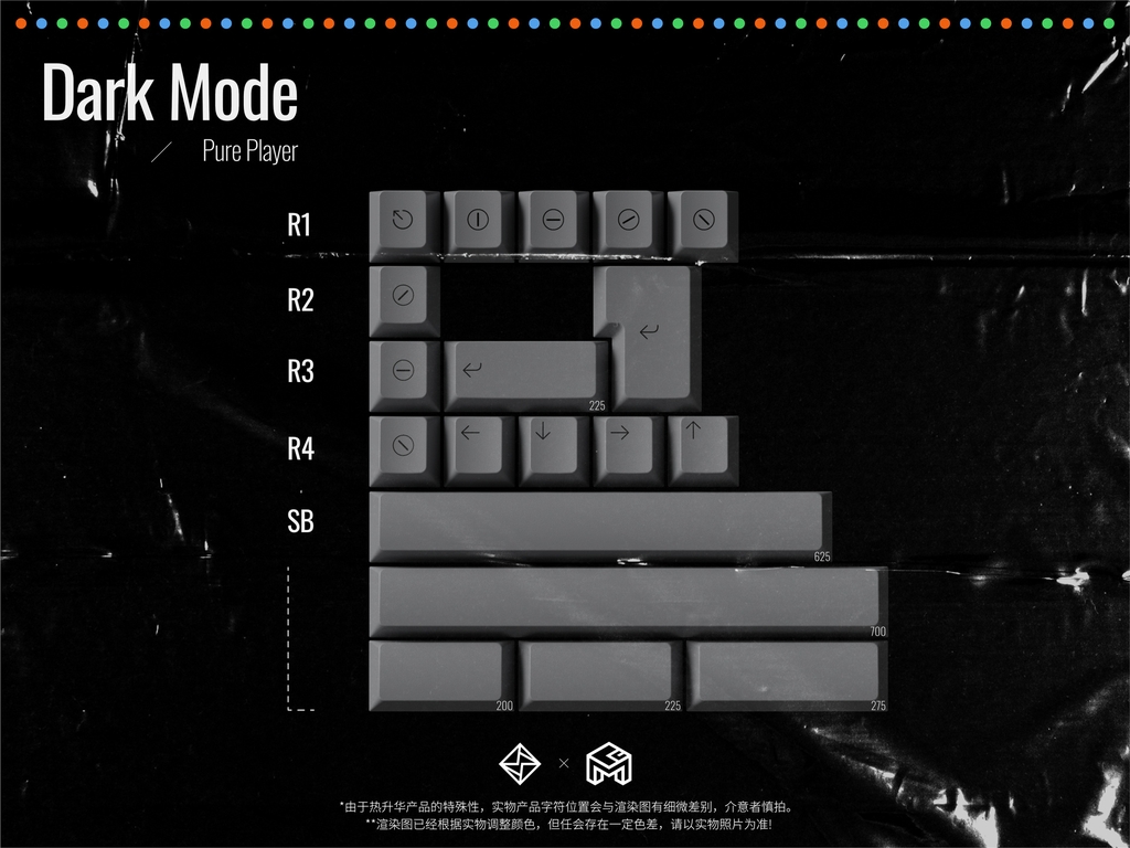 Bộ keycap GoMaster Pure Player (Cherry profile / PBT Dyesub)