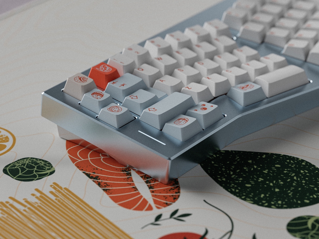Bộ keycap GoMaster Salmon: Reborn R2 (Cherry profile / PBT Dyesub)