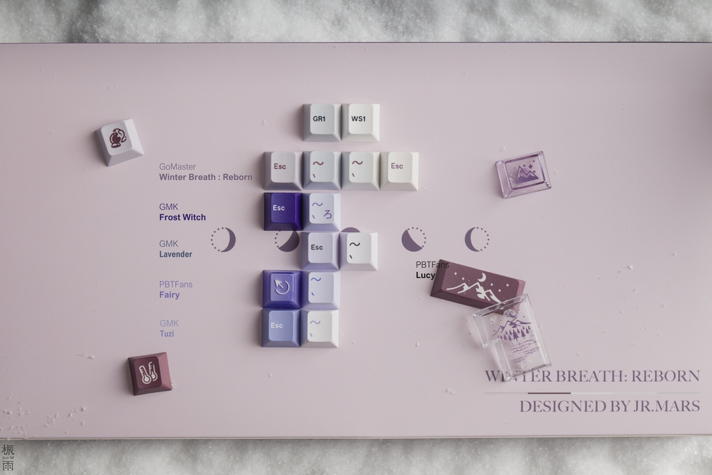 Bộ keycap GoMaster Winter Breath: Reborn (Cherry profile / PBT Dyesub)