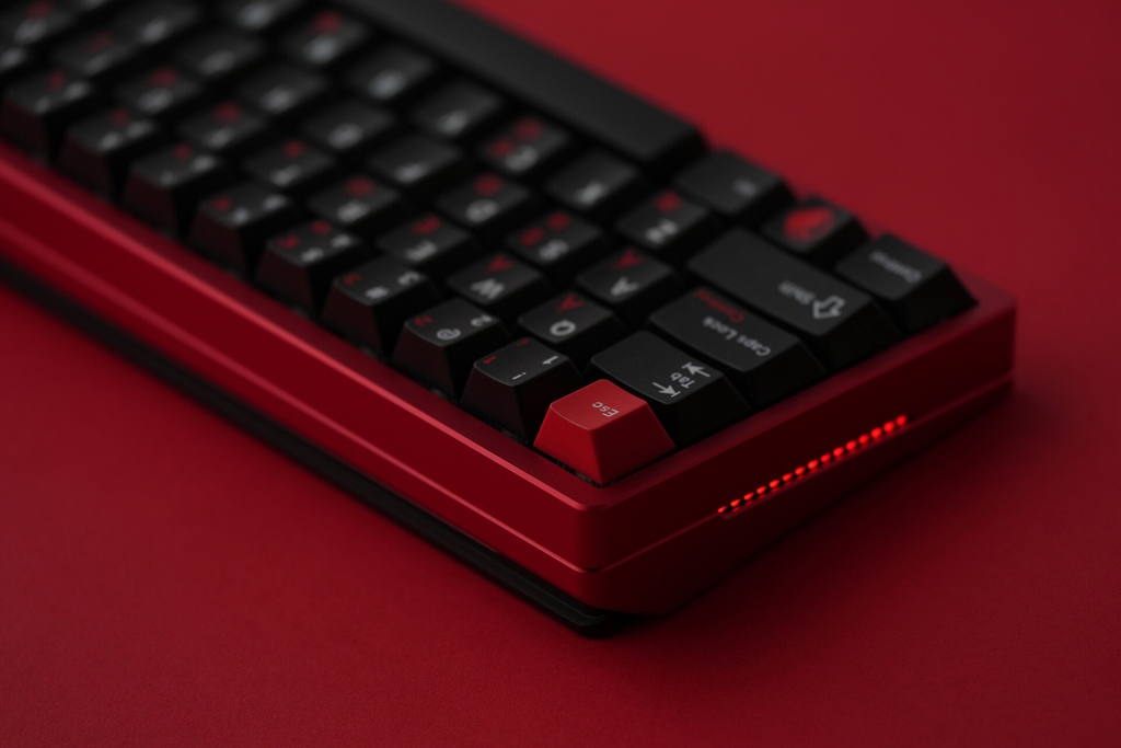 Bộ keycap JKDKeys KM Crimson Heartbreak (Cherry profile / PBT Dyesub)