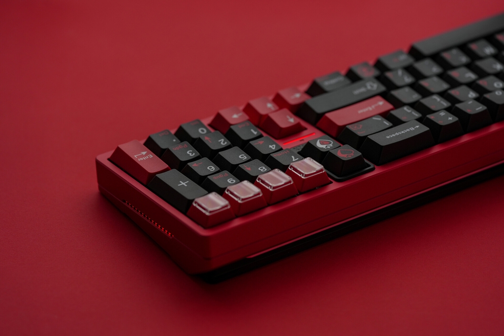 Bộ keycap JKDKeys KM Crimson Heartbreak (Cherry profile / PBT Dyesub)