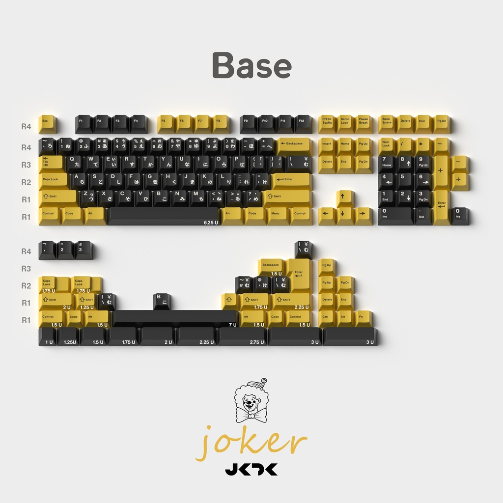 Bộ keycap JKDK Joker (Cherry profile / PBT Dyesub)