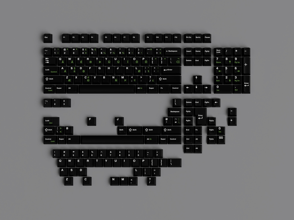 Bộ keycap JTK Griseann (Cherry profile / ABS Triple-shot)