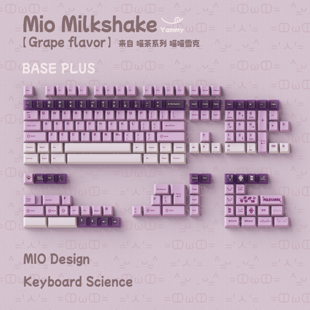 Bộ keycap KBS Mio Milkshake (Cherry profile / PBT Dyesub)