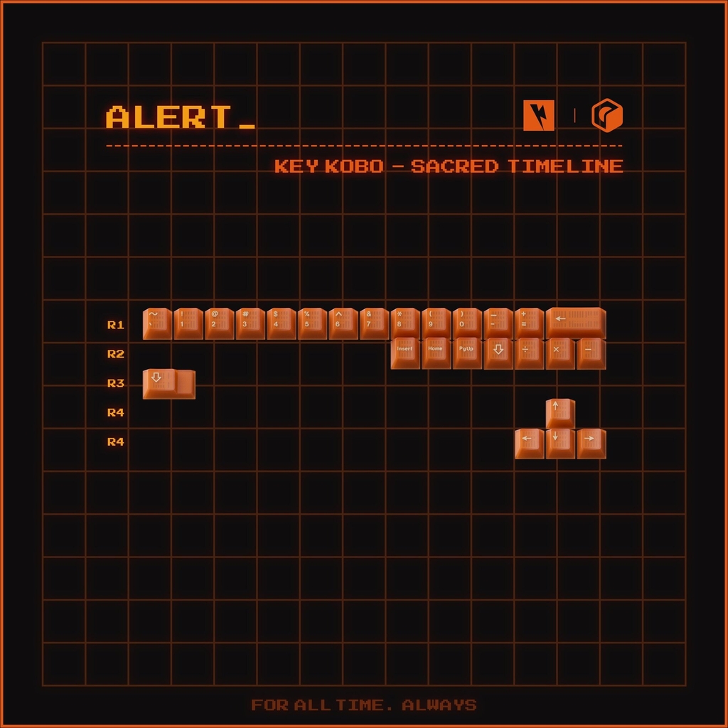 Bộ keycap KeyKobo Sacred Timeline (Cherry profile / ABS Triple-shot)