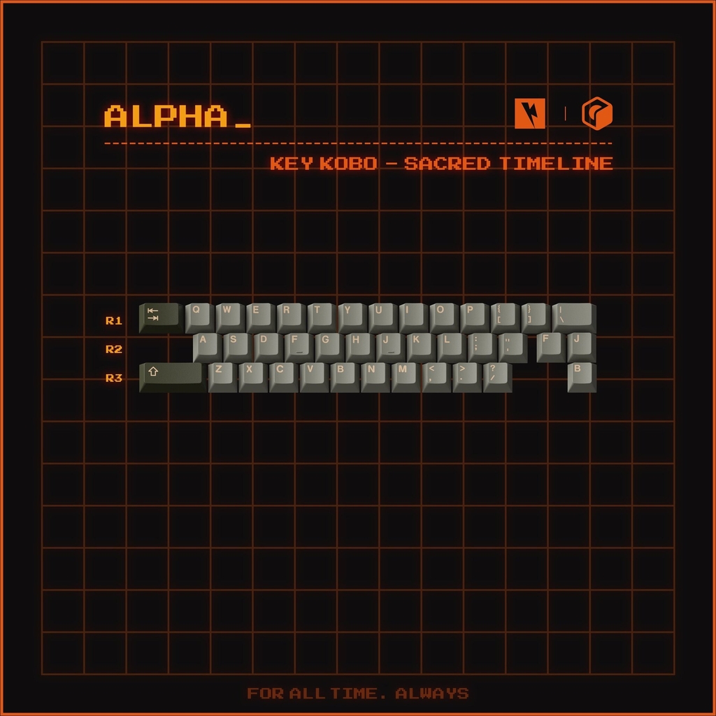 Bộ keycap KeyKobo Sacred Timeline (Cherry profile / ABS Triple-shot)