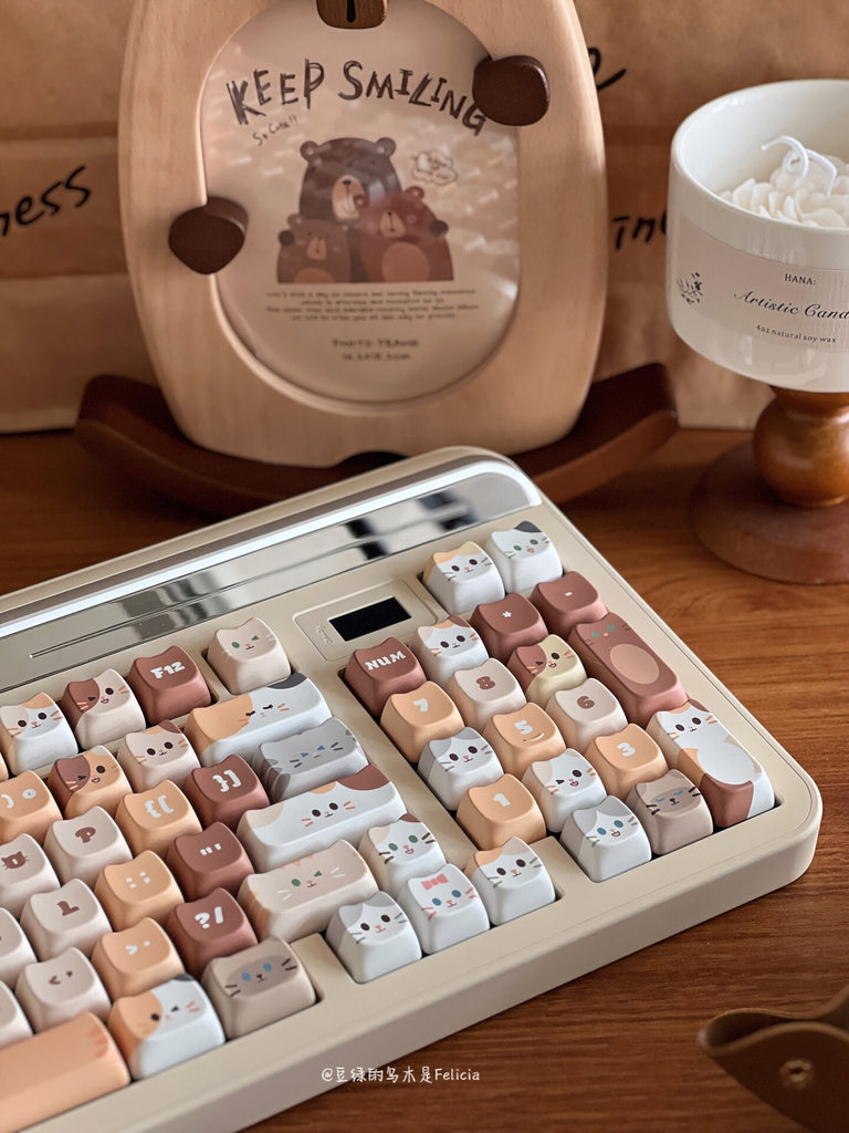 Bộ keycap Cute Cat (MAO profile / PBT Dyesub)