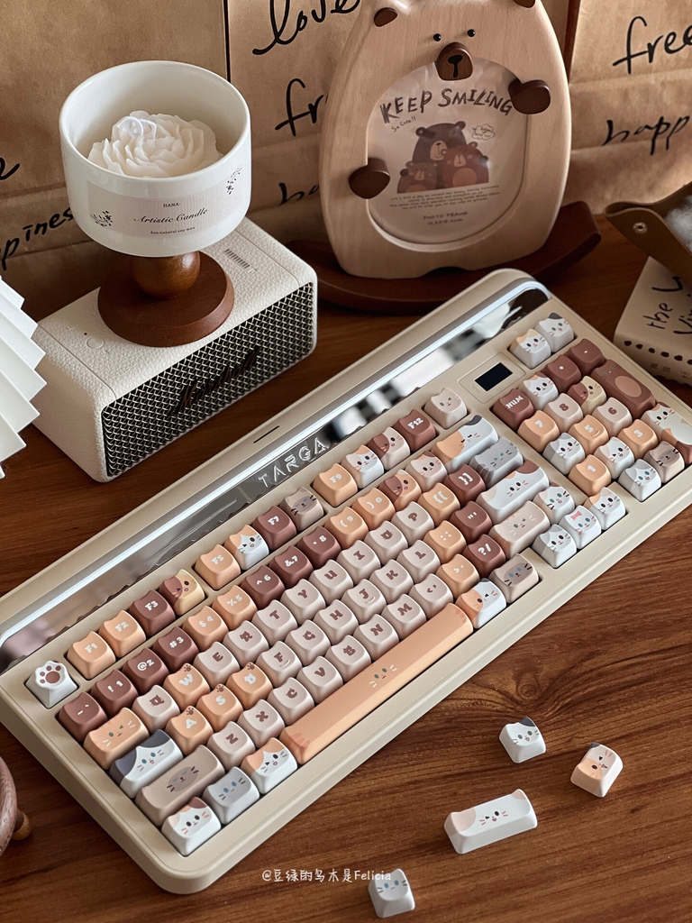 Bộ keycap Cute Cat (MAO profile / PBT Dyesub)